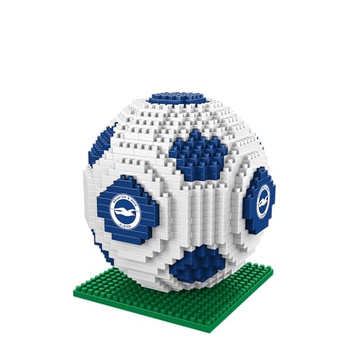 FOCO BRXLZ Brighton & Hove Albion FC Football Premier League Championship Logo Team Building Set 3D Construction Toy