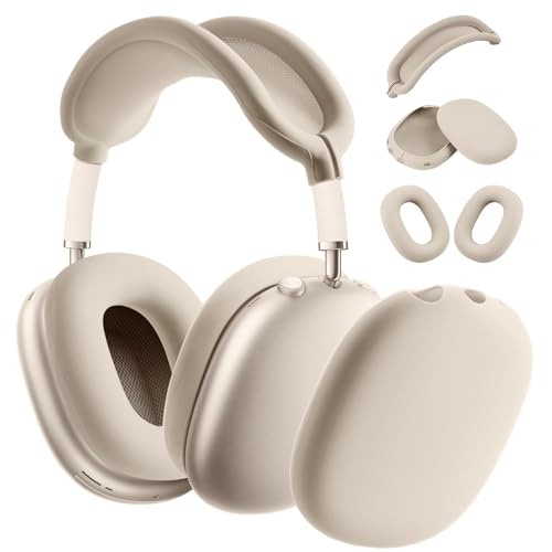 Ainiv Coque de Protection Compatible avec Airpods Max, Protège Les Ecouteurs Contre Les Rayures et Dommages, Coque de Protection en Silicone Souple Housse...