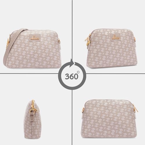 Image of Lavie Women's Jana Monogram LL Print Crossbody Sling Bag | Ladies Purse Handbag | Gift for Women