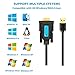 TECHTOO USB 3.0 to Serial Adapter USB RS232 Cable USB Serial Cable Converter DB9 USB (16ft) with FTDI Chipset Gold Plated for Win10/8.1/8/7/Vista/XP/2000/Andorid/Linux/Mac OS X10.6 & Above