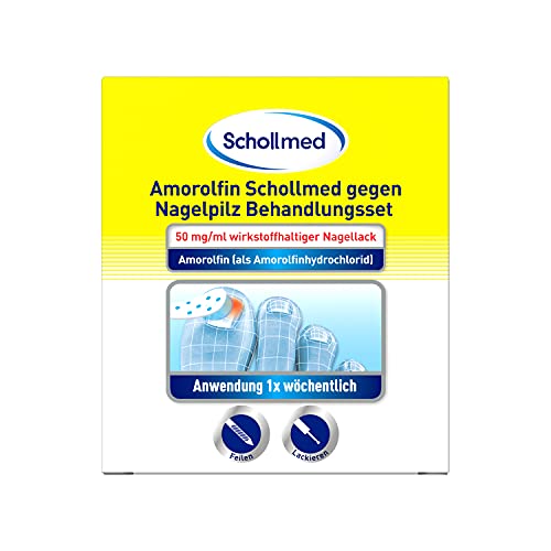 Preisvergleich Produktbild Scholl Amorolfin gegen Nagelpilz Effektive Behandlung mit Anti Pilz Nagellack, Nagelfeilen, Spatel & Reinigungstupfer 1 Behandlungsset
