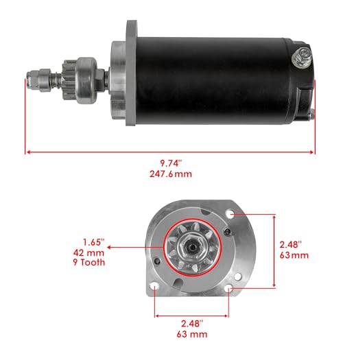 Caltric Arrancador Compatible con John Deere 19.9 19.9Hp 400 Kohler 1979 1980 1981 1982 miniatura 2