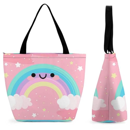 Sac de shopping voyage arc-en-ciel fini le manque de place pour femme