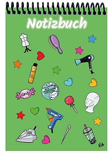 Notizbuch A4 manga vert avec feuilles vierges pour dessiner