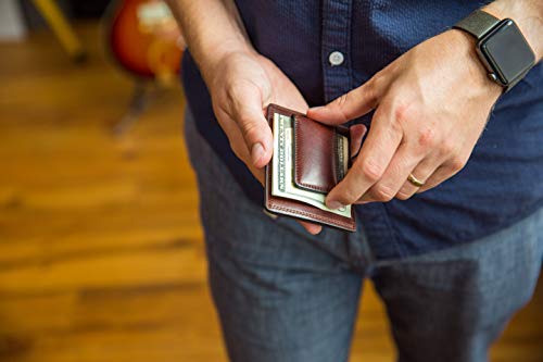 Bosca Men's Wallet, Dolce Deluxe Front Pocket Wallet, Dark Brown #TOP5