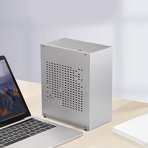 Gabinete para PC HTPC A07 ITX Compatible con RTX2070 CPUs USB3.0 con Cable PCIE3.0 Puerto USB3.0 Fuente 1U Aluminio para Placas Madre ITX miniatura 3