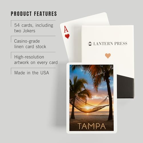 Lantern Press Tampa, Florida, 52 Naipes Póker miniatura 3