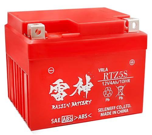 Amazon | RAIJIN BATTERY YTZ5S 互換 バイクバッテリー 雷神バッテリー