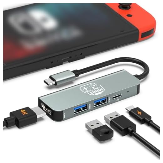 USB C Hub, USB C to HDMI Adapter Docking Station for Nintendo Switch/Switch OLED/MacBook/iPad/iPhone/Android Phone/Laptop, Portable Multiport TV Adapter Samsung Dex Electronic Accessories(2 Pack)
