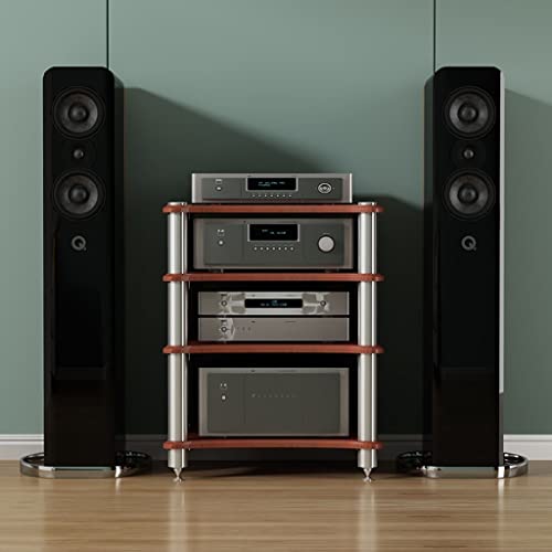 Genérico Rack de Altavoces HiFi de 3 Niveles: Robusto gabinete para Equipos audiovisuales y Soporte de TV para Cine en casa, amplificadores y Accesorios de Audio. Solución de Almacenamiento Elegante - imagen 7