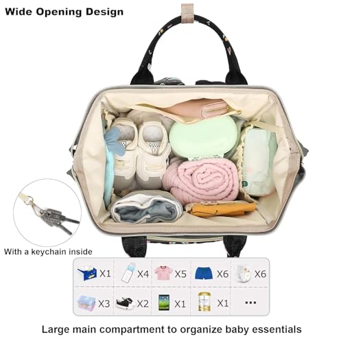 Image of ShopyVid Babies Diaper Bag for Mothers | Maternity Bag for Travel | New Born Baby Diaper Bag for Mother, Multi Compartments, Insulated Bottle Pockets (Waterproof, 17 litres)