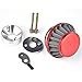 Air Filter with Veloctiy Stack & Choke Plate Replacement for Racing Goped V-Stack Zenoah G23LH G2D 23cc Sport Bigfoot Bladez Red
