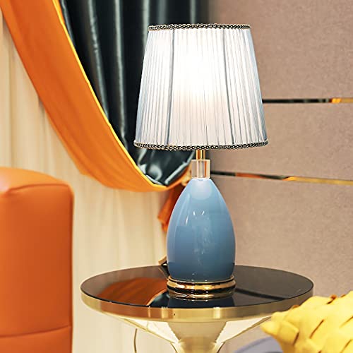 Lampe de chevet de chambre à coucher en céramique douce - 3