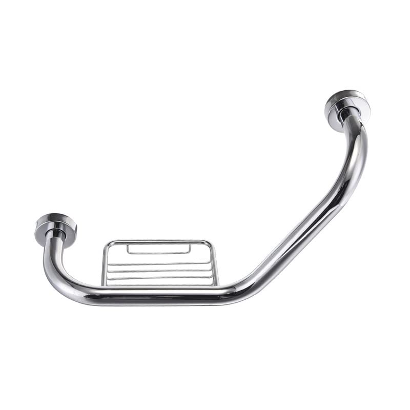 Asidero Ducha,Asidero BañO agarraderas baño para Barra de agarre de acero de 50cm, manija de riel de seguridad for baño con soporte for toalla y jabón, pasamanos de ayuda for personas mayores y discap