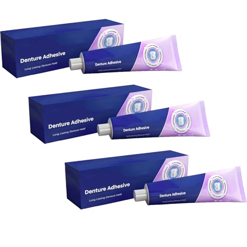 Adhesivo termoplástico para dentaduras postizas, adherencia duradera, crema adhesiva termoplástica para dentaduras postizas, pegamento dental práctico para dientes, mejora el ajuste. (3pcs)