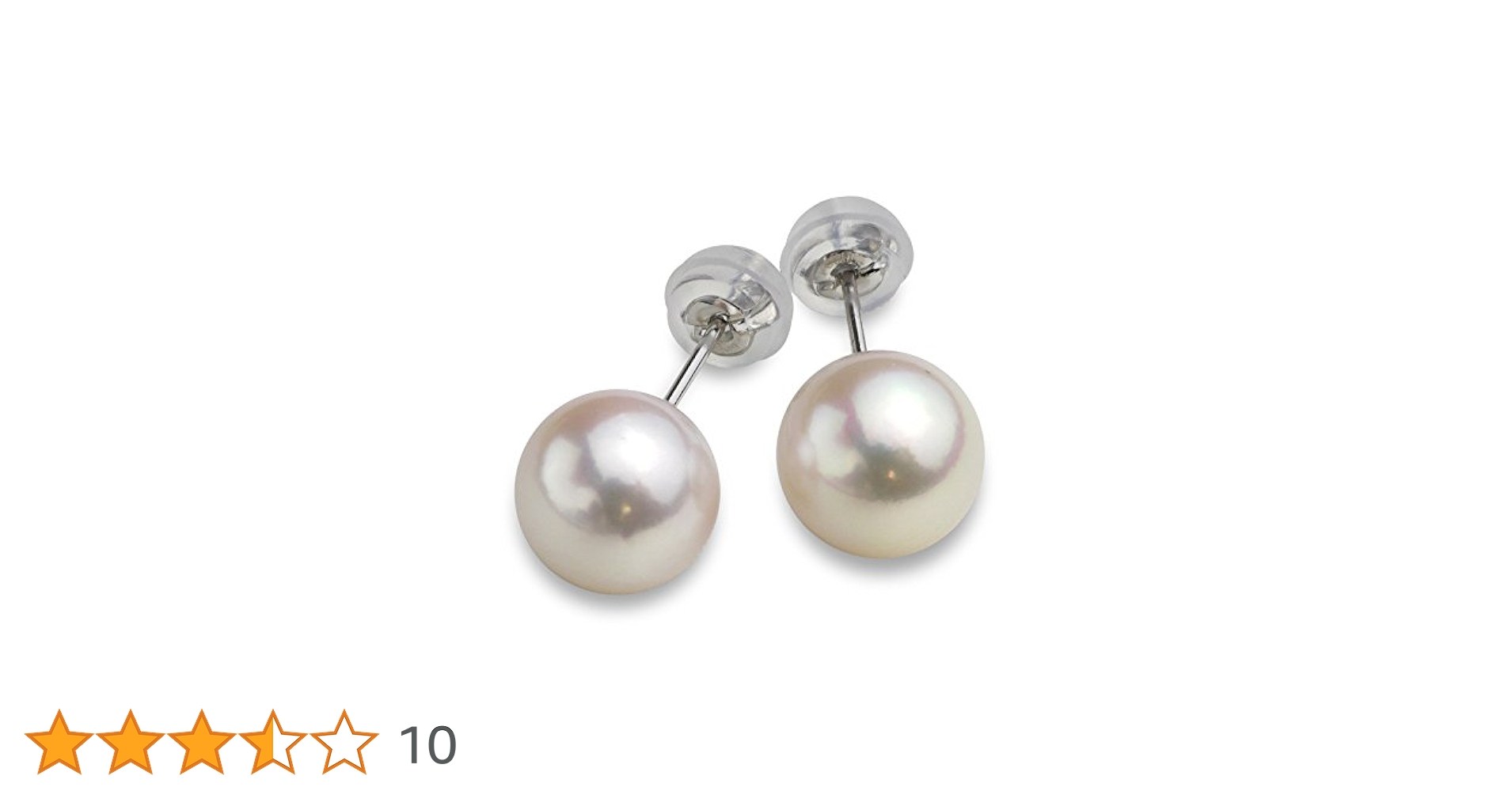 Amazon.co.jp: nadi K18WG 8.0-8.5mm アコヤ パール ピアス 本