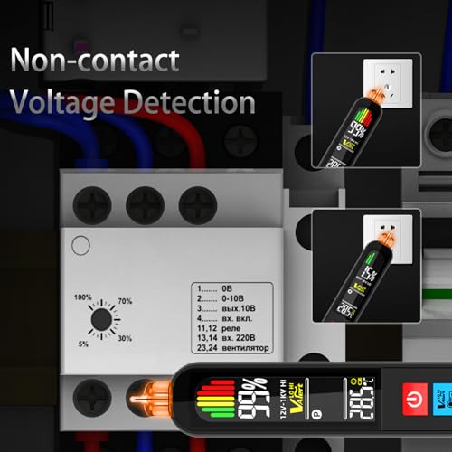 Bside Kit Multimetro Digitale Rilevatore Di Tensione, S500 Multimetro Grafico 20000 Contatori & AVX1 Penna Cercafase, Tester Elettricista Di Corrente Tensione Millivolt Capacità Diodo Temperatura - 7