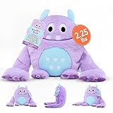 BeastieBuds Monsters Stuffed Animal Huggable Plush Toy - Soft Plush Monster - 2.25lb Purple Stuffed Animal Companion
