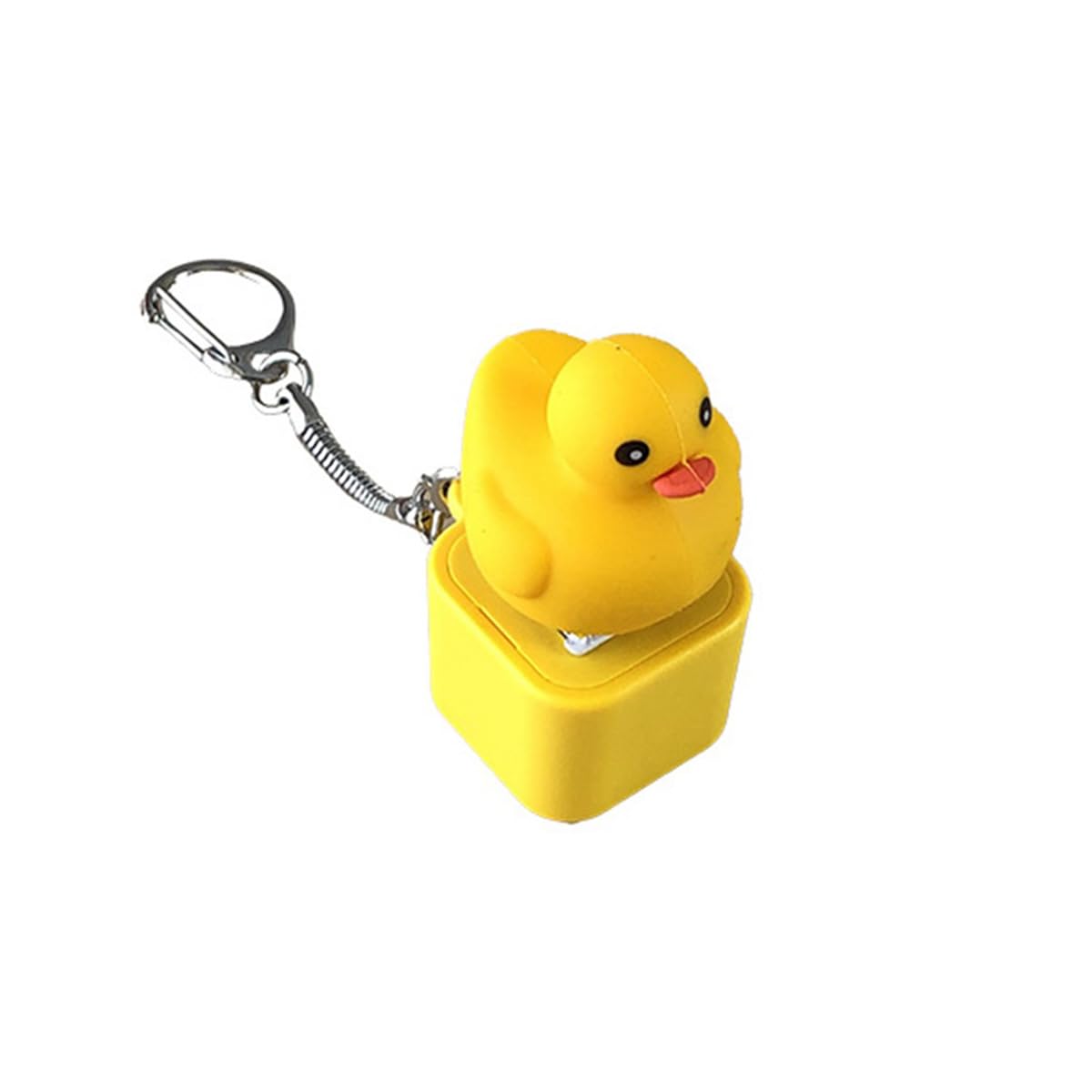 Amazon | アヒル キーボードキーチェーン Duck 動物 ダッキーキャップ