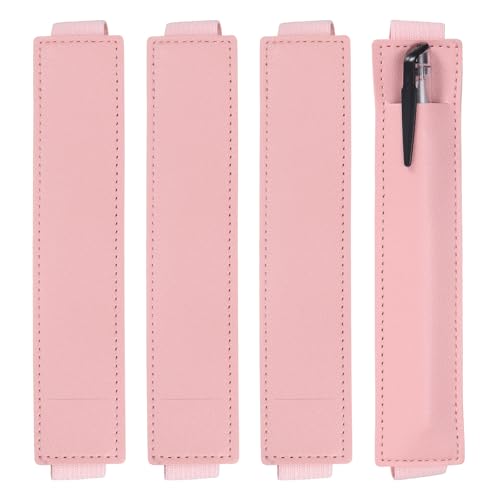 uxcell 6�� ���߉\�ȃy�����[�v�z���_�[ �m�[�g�u�b�N�p PU���U�[�y���z���_�[ �y���V���X���[�u �L�k�X�g���b�v�o���h �W���[�i���N���b�v�{�[�h�A�m�[�g�u�b�N�A���L�A�J�����_�[�p�ɐ݌v(���C�g�s���N)