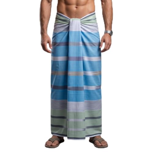Image of Men's Cotton Lungi | Soft Breathable Wrap Around Lungi | Comfortable Daily & Home Wear for Men