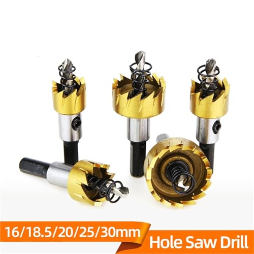 Set de 5 brocas de sierra hueca para madera y metal miniatura 2
