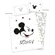 Herding Bettwäsche Mickey Mouse Disney, Kopfkissenbezug 40 x 60 cm mit Wende-Motiv, Bettbezug 100 x 135 cm, Mit Reißverschluss, 100% Baumwolle