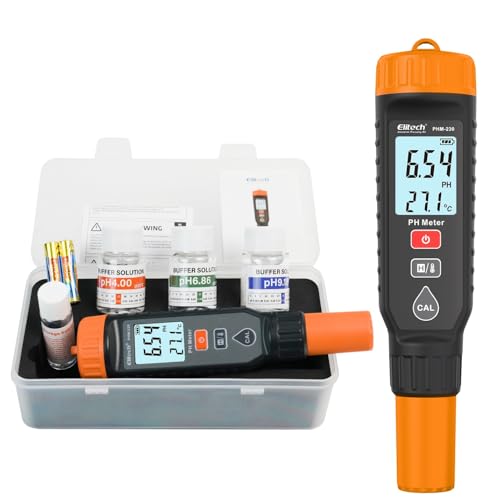 Elitech PHM-230 Professional pH Pen Meter &ndash; Digital Tester for pH & Temperature in Hydroponics...
