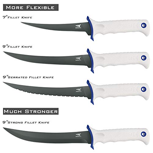 Kastking Spartacus Fillet Knife, Boning And Food Prep Knife, Razor Sharp 8Cr14 Stainless Steel Blade, 9 Inch Strong Fishing Knife #TOP5
