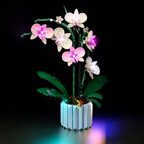 Compatible With Lego Icons Orchid Flowers 10311, Led Light Kit For Lego Artificial Plant Decor Building Set Botanical Collection, Light Up Your Flowers (Lights Only, No Models) #TOP4