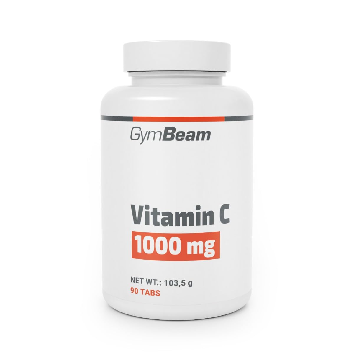 GymBeam Vitamina C 1000mg, Acido Ascorbico per il Corretto Funzionamento del Sistema Nervoso e Immunitario, Benefici per il Benessere Mentale, Riduce della Stanchezza e dell'Affaticamento (90 cpr)