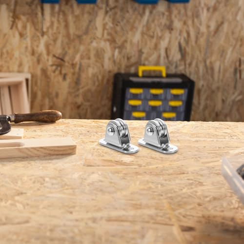 6 Stück schwere Du-Edelstahl-Hebe-Riemenscheibe – Seilrollen für Seilhandhabung, Wäscheleinen und DIY-Umzugssets