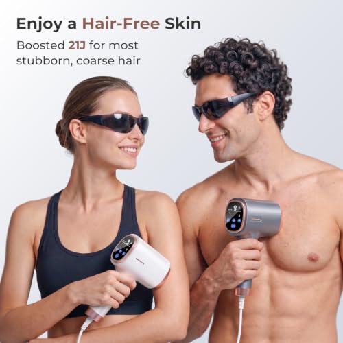 Image of Ubroo IPL Laser Hair Removal Device, 21J Energy, 41F Ice Cooling