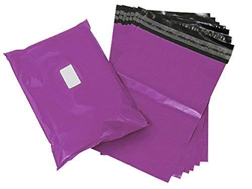 Self Seal Purple Mailing Bags Postal Delivery Packaging Shipping Mailers Clothes Posting Waterproof Strong Courier Mail Poly Plastic (500, 22X30" (550x750mm))
