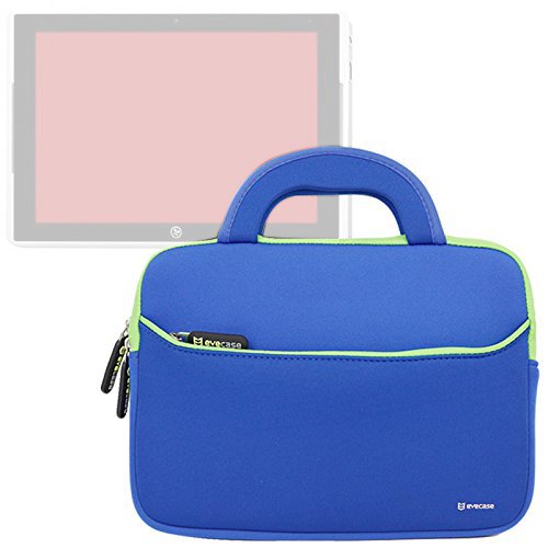 Nabi Elev-8 Case Evecase Kids Tablet Neoprene Sleeve Carrying Case Compatible with Fuhu Elev-8 inch Android Tablet, NABI 2, nabi 2S Tablet PC (SN02-NV07A-WH)- Blue