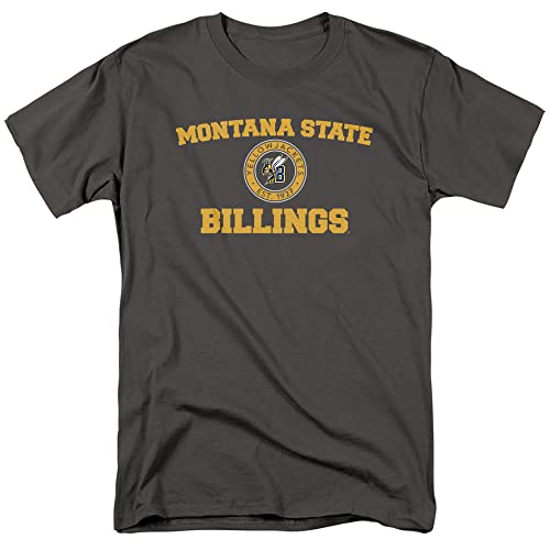 Montana State University Billings Circle Logo Unisex T Shirt, Charcoal, 2XL