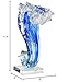 Dale Tiffany AS15206 Pacific Wave Handcrafted Art Glass Sculpture, Blue