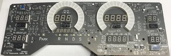 1974-1976 Oldsmobile Delta 88 LED Digital Replacement Gauge Panel - DP1907B