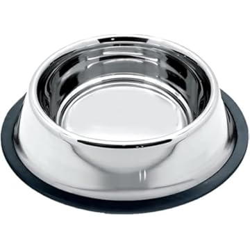 Comedouro e Bebedouro Aço De Inox Para Pet Cachorro Cães e Gato Pote Vasilha Ração Água Antiderrapante De Animal (150ml)