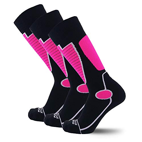 Merino Wool Midweight Ski Socks - Warmest Winter Thermal Sock for Men Women Skiing Snowboarding Hiking Hunting