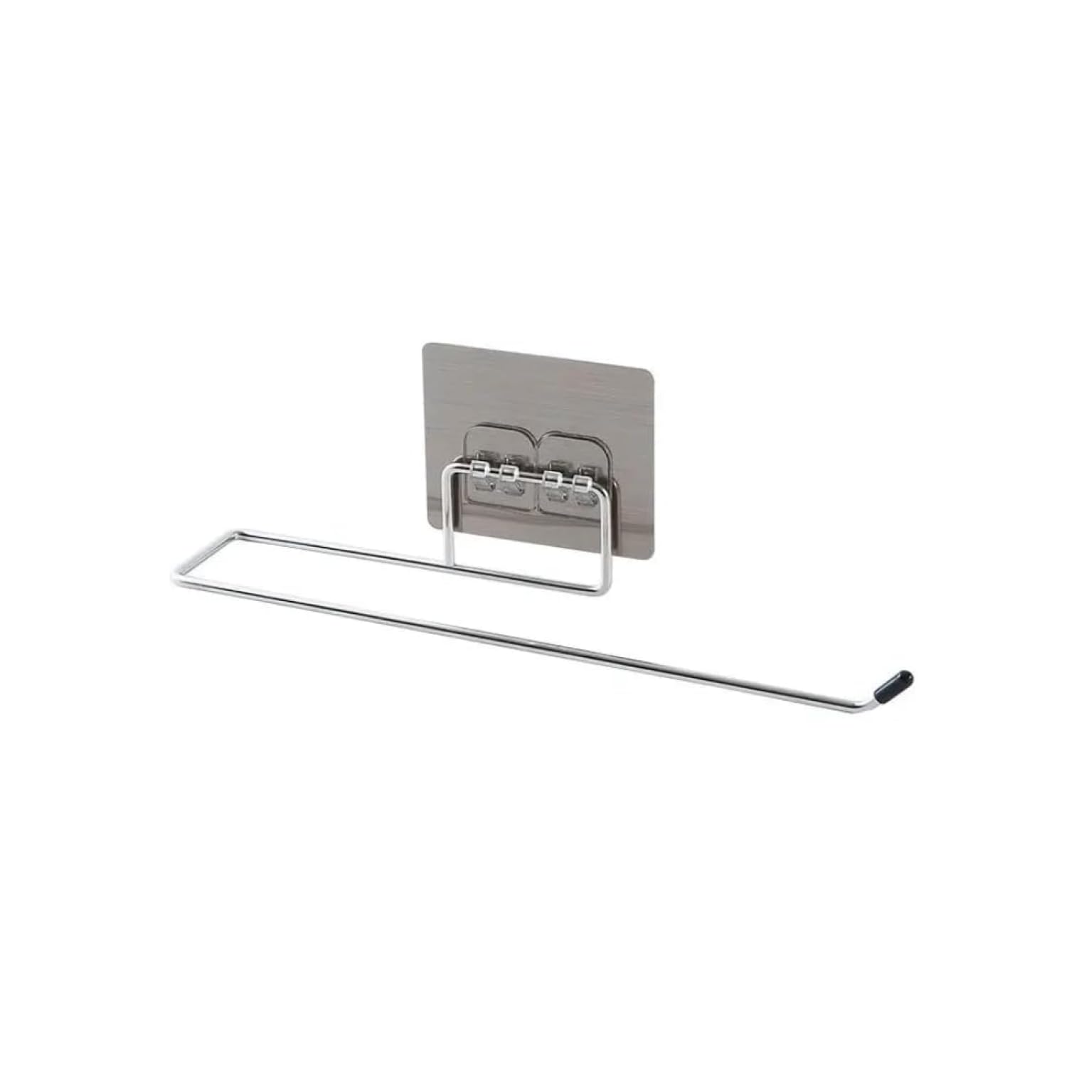 BLUEONE Stainless Steel Self Adhesive Napkin Ring Wall Mount Towel Hanging Holder with Magic Adhesive Pad Kitchen Paper Roll Holder Tissue Paper Stand Towel Bar Hanger Kitchen and Washbasin use