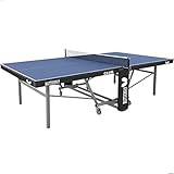 Butterfly Table Tennis Table - 1'' Top Ping Pong Table-Ping Pong Net Included-USATT Approved Foldable Table - Playback Mode Game Table for Single Player Use - High Durability Frame and Surface', blue