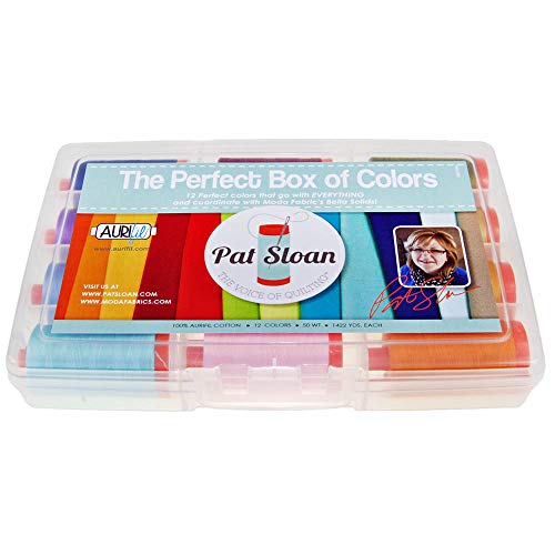 Set de hilos Aurifil THE PERFECT BOX OF COLORS algodón 50wt miniatura 2