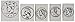 Stamp Set Coins Tails 5/Pk