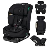 Lionelo Aart i-Size Kinderautositz Gruppe 0/1/2/3, 40-150 cm, 0-12 Jahre, Universelle Gurtmontage, Verstellbare Memory Foam Kopfstuetze, Rueckwaerts und Vorwaertsgerichtet, Abnehmbarer Bezug