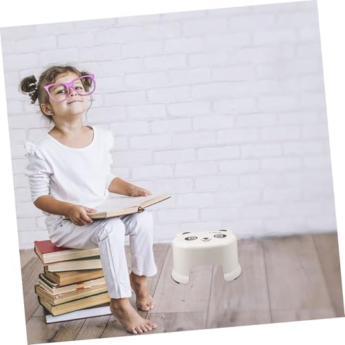 Image of Levemolo Cute Cartoon Toddler Step Stool Anti-Slip Bathroom Stool for Kids Toilet and Potty Training Lightweight Plastic Step 9.05 X 6.29 X 4.33 in