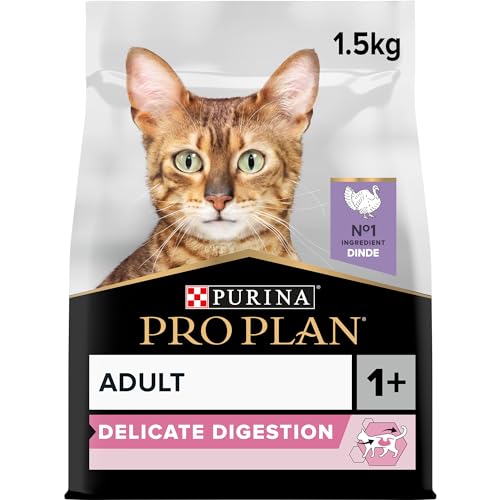 Purina Proplan Delicate Turkey Dry Cat Food (Brown, 1.5kg, 12371057)