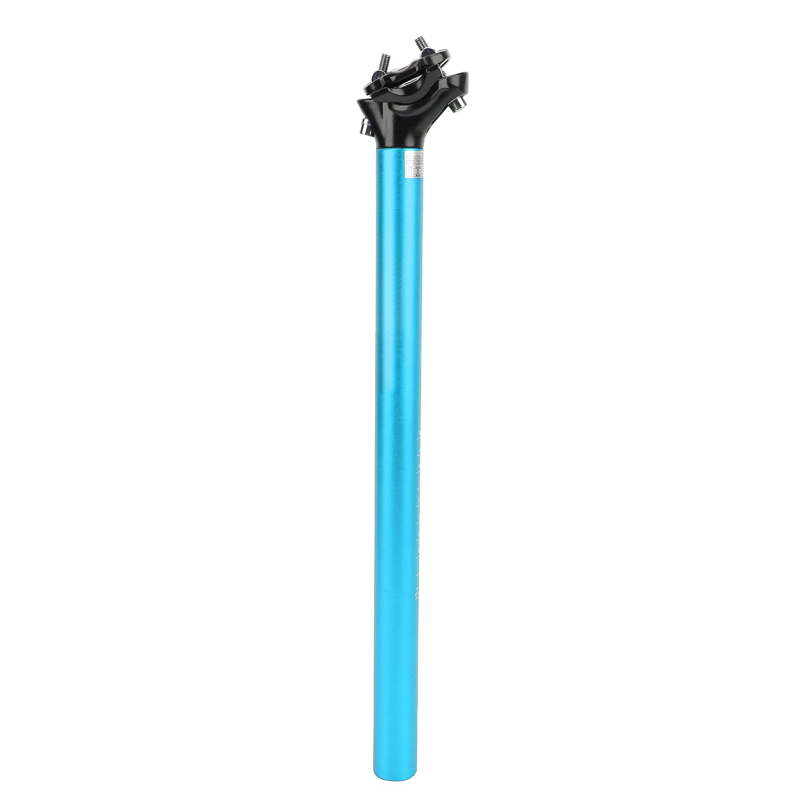 Alomejor Bike Seatpost, 27.2mm Diameter 400mm Length Adjustable Saddle Post with 3D Forging Craftsmanship for Road Mountain BMX Bikes (Blue)