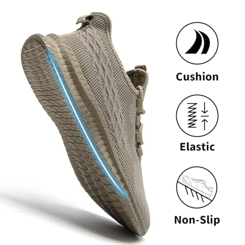 Image of Mens Walking Shoes Tennis Slip on Sneakers Running Jogging Athletic Gym Ultra Lightweight Breathable Comfortable Non Slip Fashion