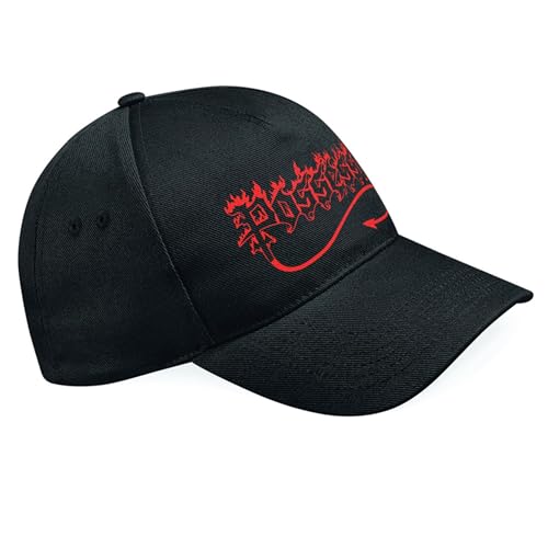 Gorra negra unisex de algodón Possessed para tus rutas por la ciudad